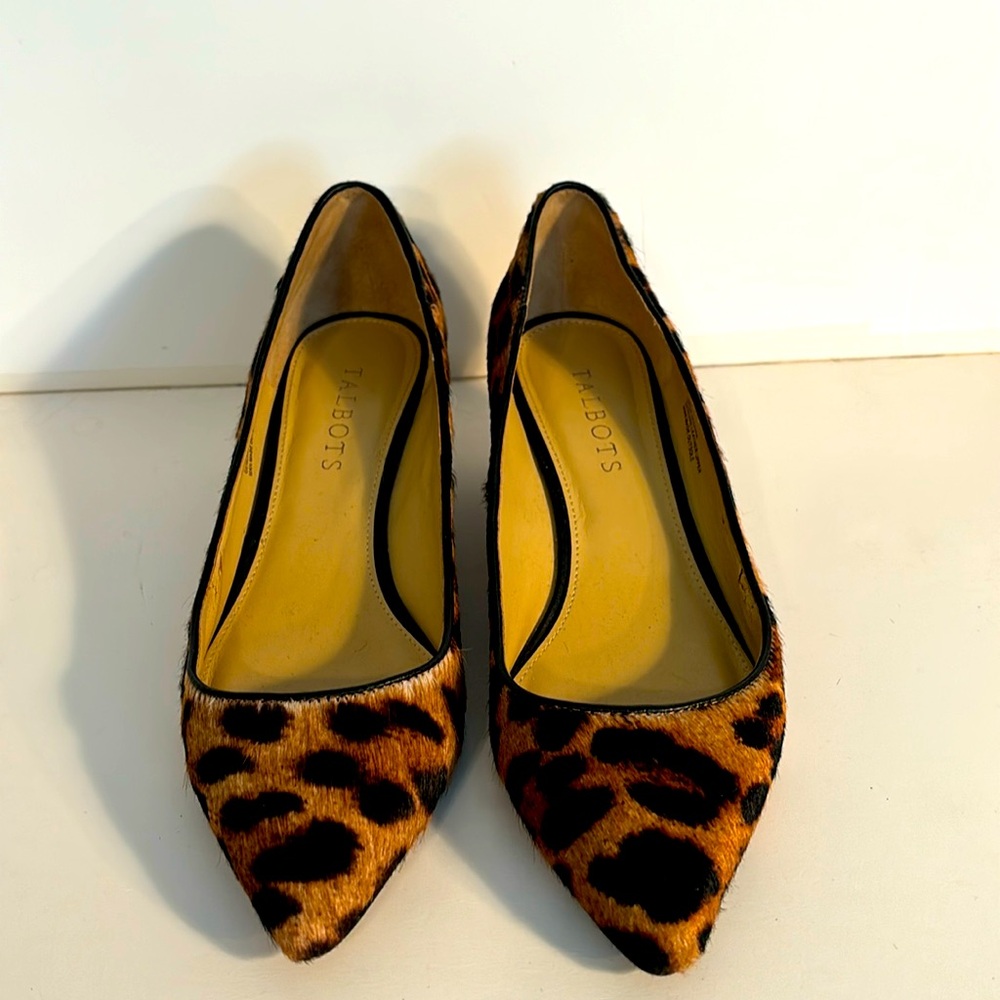 Talbots Leopard Wedge Shoe